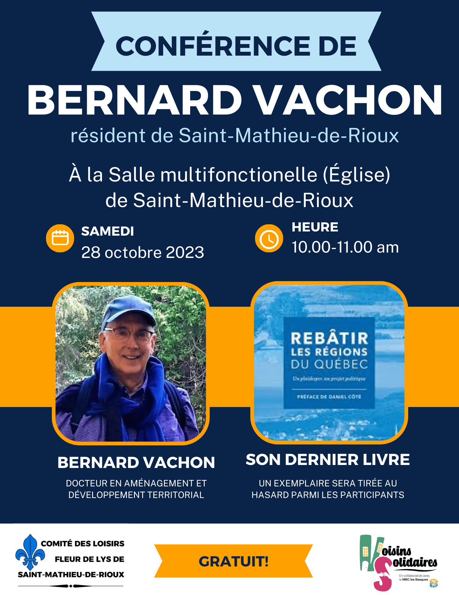 Conférence Municipalité de SaintMathieudeRioux